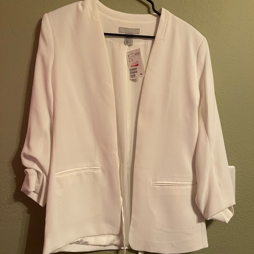 white H&M blazer. Nwwt